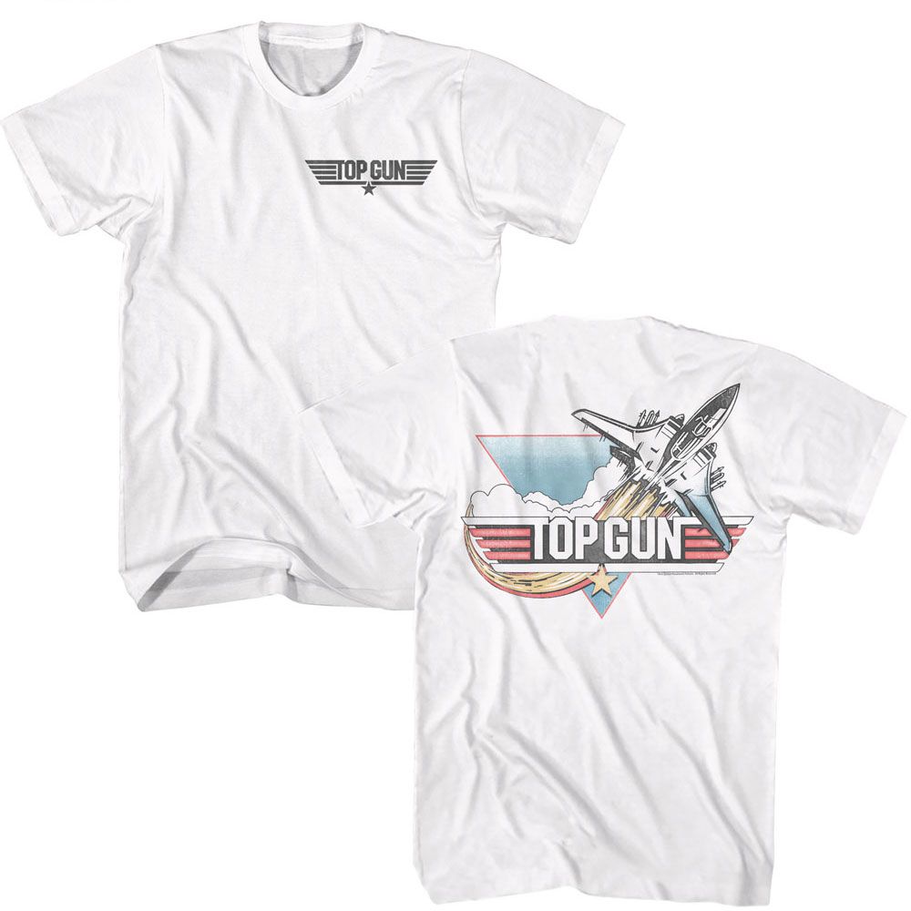 TOP GUN-TOP GUN VINTAGE JET F B-WHITE ADULT S/S TSHIRT