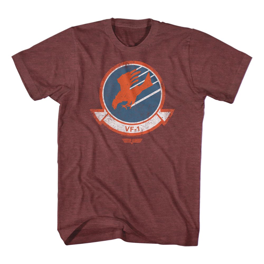 TOP GUN-VAW110-VINTAGE MAROON HEATHER ADULT S/S TSHIRT