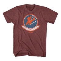 Thumbnail for TOP GUN-VAW110-VINTAGE MAROON HEATHER ADULT S/S TSHIRT