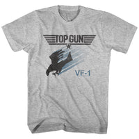 Thumbnail for TOP GUN-BIRD OF THUNDER-GRAY HEATHER ADULT S/S TSHIRT