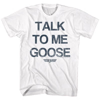 Thumbnail for TOP GUN-TALK GOOSE-WHITE ADULT S/S TSHIRT