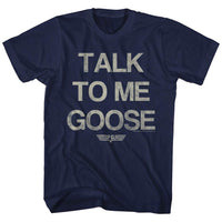 Thumbnail for TOP GUN-TALK GOOSE-NAVY ADULT S/S TSHIRT
