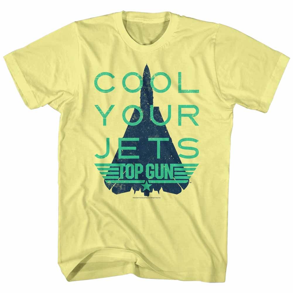 TOP GUN-COOL-YELLOW HEATHER ADULT S/S TSHIRT