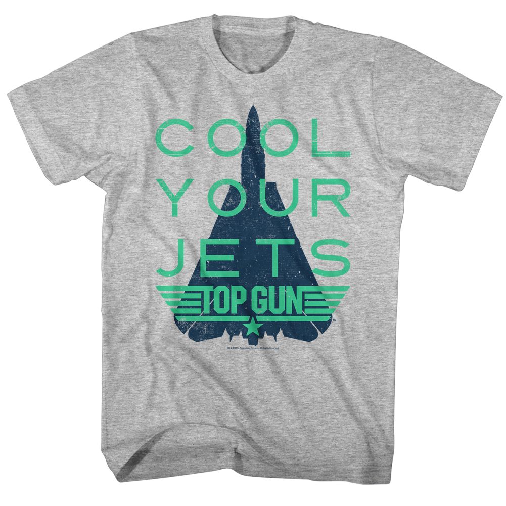 TOP GUN-COOL-GRAY HEATHER ADULT S/S TSHIRT