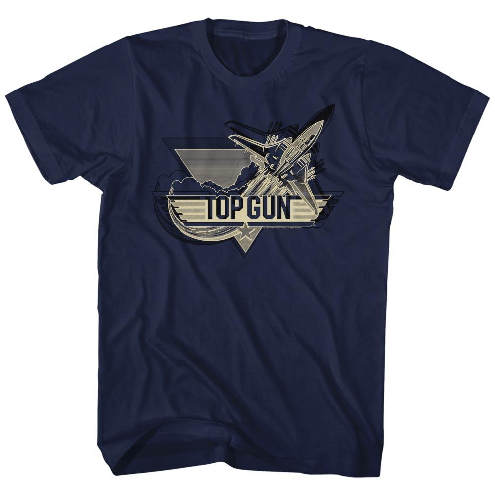 TOP GUN-TOP GUN PLANE-NAVY ADULT S/S TSHIRT