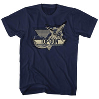 Thumbnail for TOP GUN-TOP GUN PLANE-NAVY ADULT S/S TSHIRT