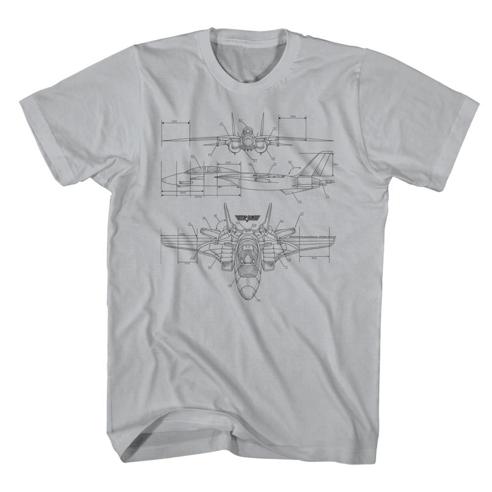 TOP GUN-TECHNICOLOR-GRAY HEATHER ADULT S/S TSHIRT