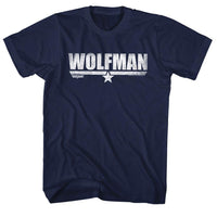 Thumbnail for TOP GUN-WOLFMAN-NAVY ADULT S/S TSHIRT
