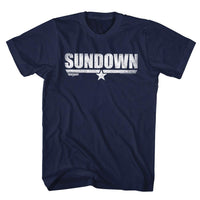 Thumbnail for TOP GUN-SUNDOWN-NAVY ADULT S/S TSHIRT