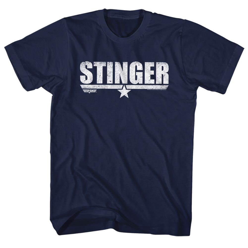 TOP GUN-STINGER-NAVY ADULT S/S TSHIRT