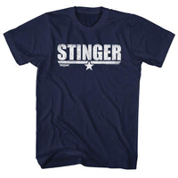 Thumbnail for TOP GUN-STINGER-NAVY ADULT S/S TSHIRT