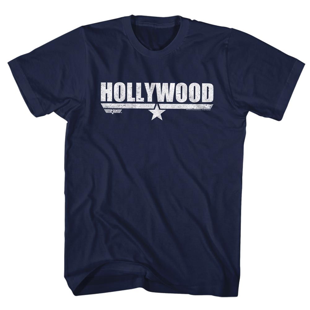 TOP GUN-HOLLYWOOD-NAVY ADULT S/S TSHIRT