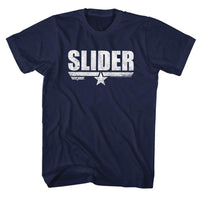 Thumbnail for TOP GUN-SLIDER-NAVY ADULT S/S TSHIRT