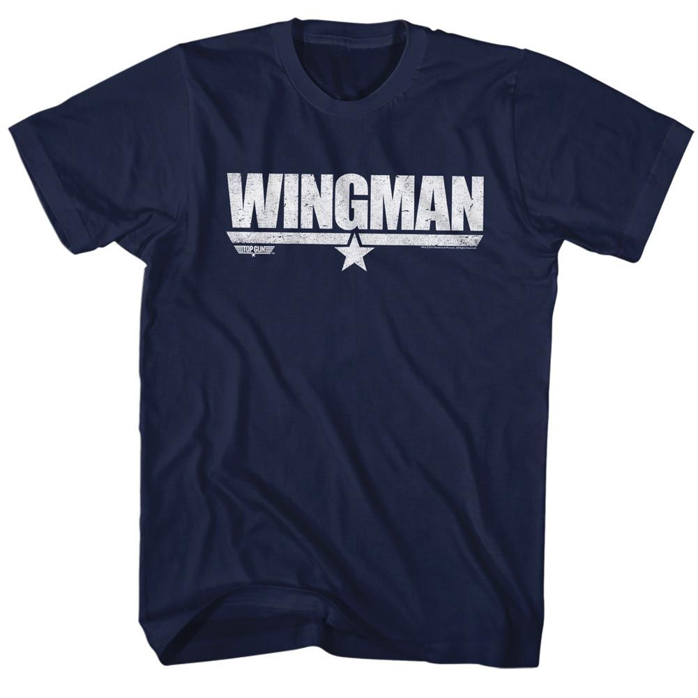 TOP GUN-WINGMAN-NAVY ADULT S/S TSHIRT