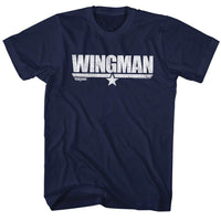 Thumbnail for TOP GUN-WINGMAN-NAVY ADULT S/S TSHIRT
