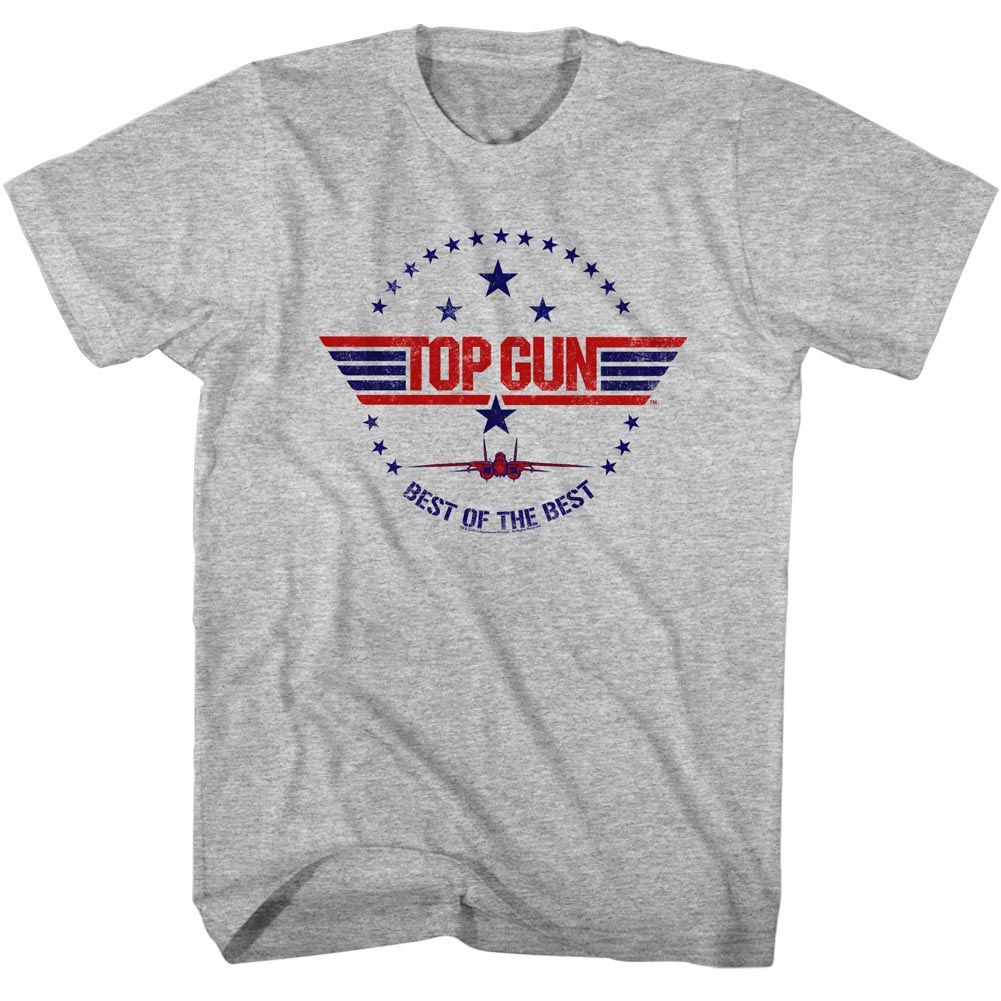TOP GUN-BEST OF THE BEST-GRAY HEATHER ADULT S/S TSHIRT