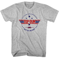 Thumbnail for TOP GUN-BEST OF THE BEST-GRAY HEATHER ADULT S/S TSHIRT