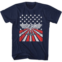 Thumbnail for TOP GUN-STARS AND STRIPES-NAVY ADULT S/S TSHIRT