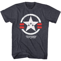 Thumbnail for TOP GUN-TOP GUN PAINT-NAVY HEATHER ADULT S/S TSHIRT