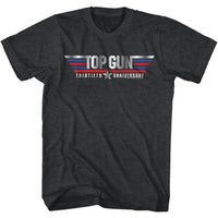 Thumbnail for TOP GUN-THIRTIETH ANNIVERSARY-BLACK HEATHER ADULT S/S TSHIRT