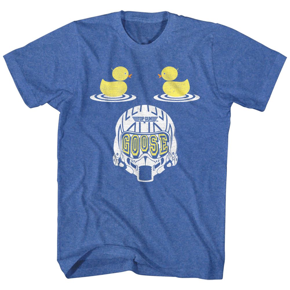 TOP GUN-DUCK DUCK GOOSE-ROYAL HEATHER ADULT S/S TSHIRT