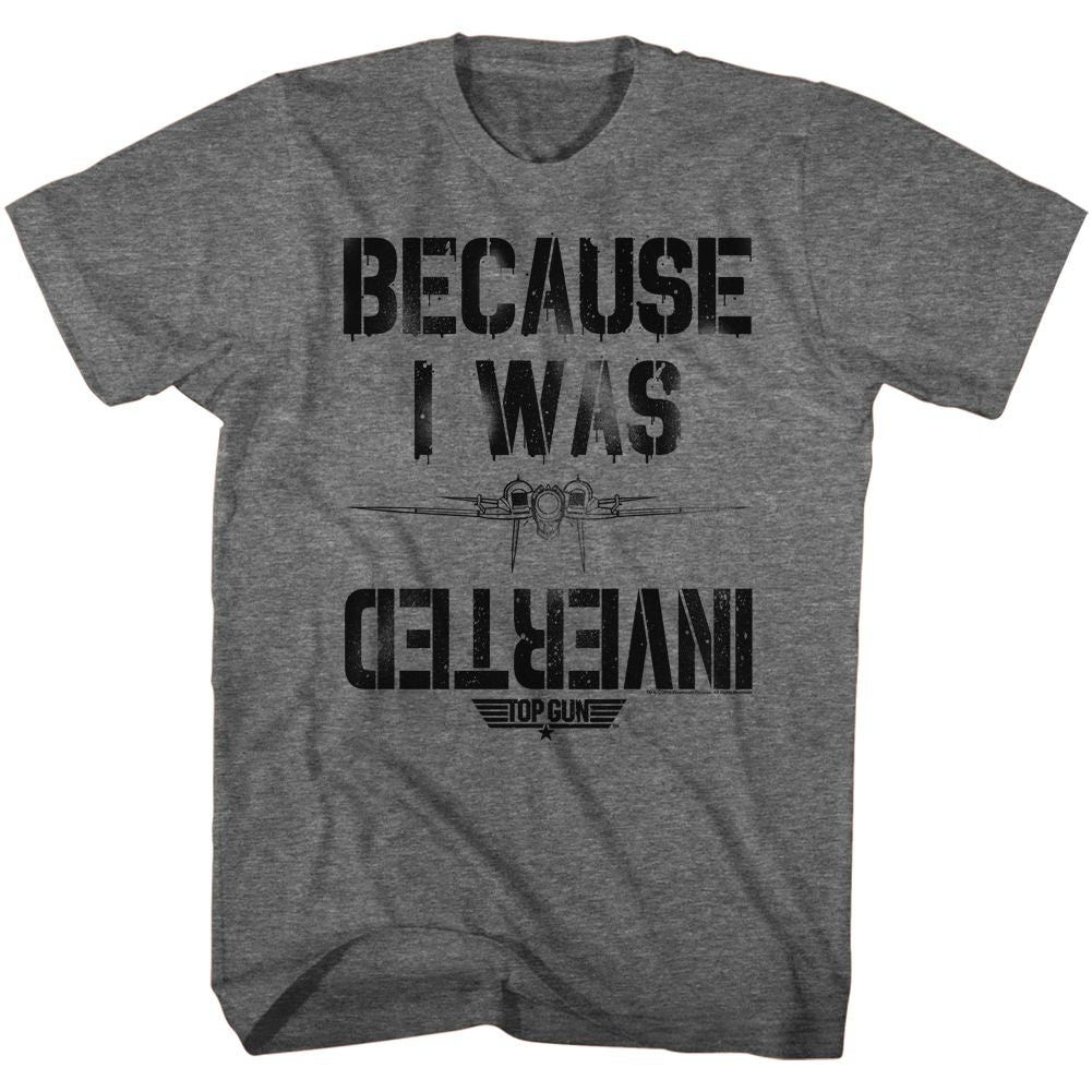 TOP GUN-INVERTED-GRAPHITE HEATHER ADULT S/S TSHIRT