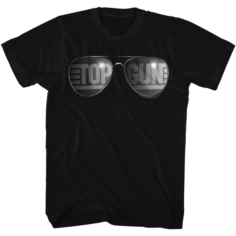 TOP GUN-TOP SHADES-BLACK ADULT S/S TSHIRT
