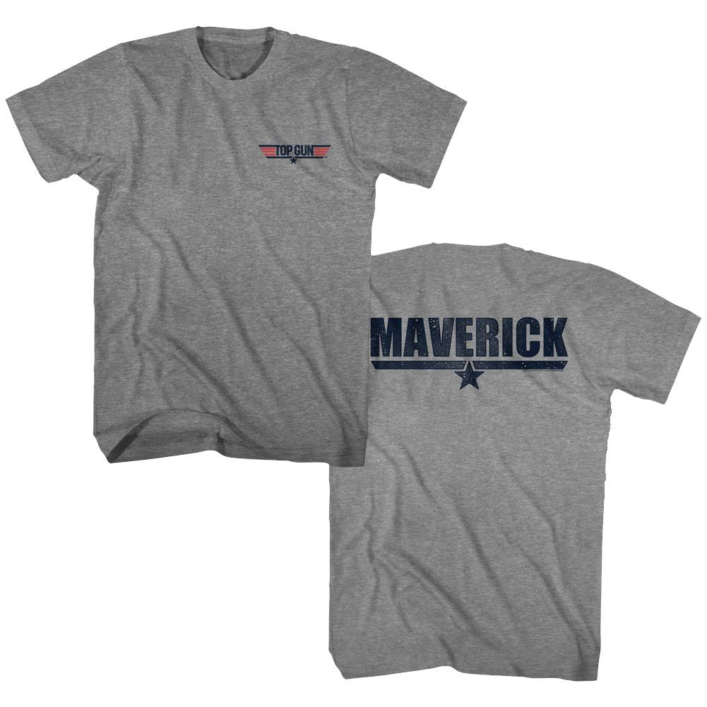 TOP GUN-MAVERICK-GRAPHITE HEATHER ADULT S/S TSHIRT
