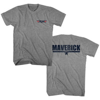 Thumbnail for TOP GUN-MAVERICK-GRAPHITE HEATHER ADULT S/S TSHIRT