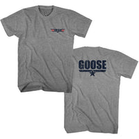 Thumbnail for TOP GUN-GOOSE-GRAPHITE HEATHER ADULT S/S TSHIRT