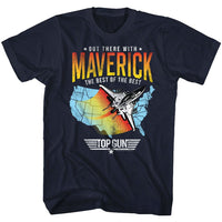 Thumbnail for TOP GUN-MAVERICK DIVE-NAVY ADULT S/S TSHIRT