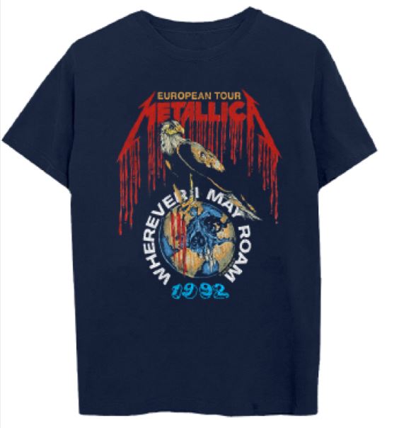 METALLICA - 1992 EUROPEAN TOUR TEE