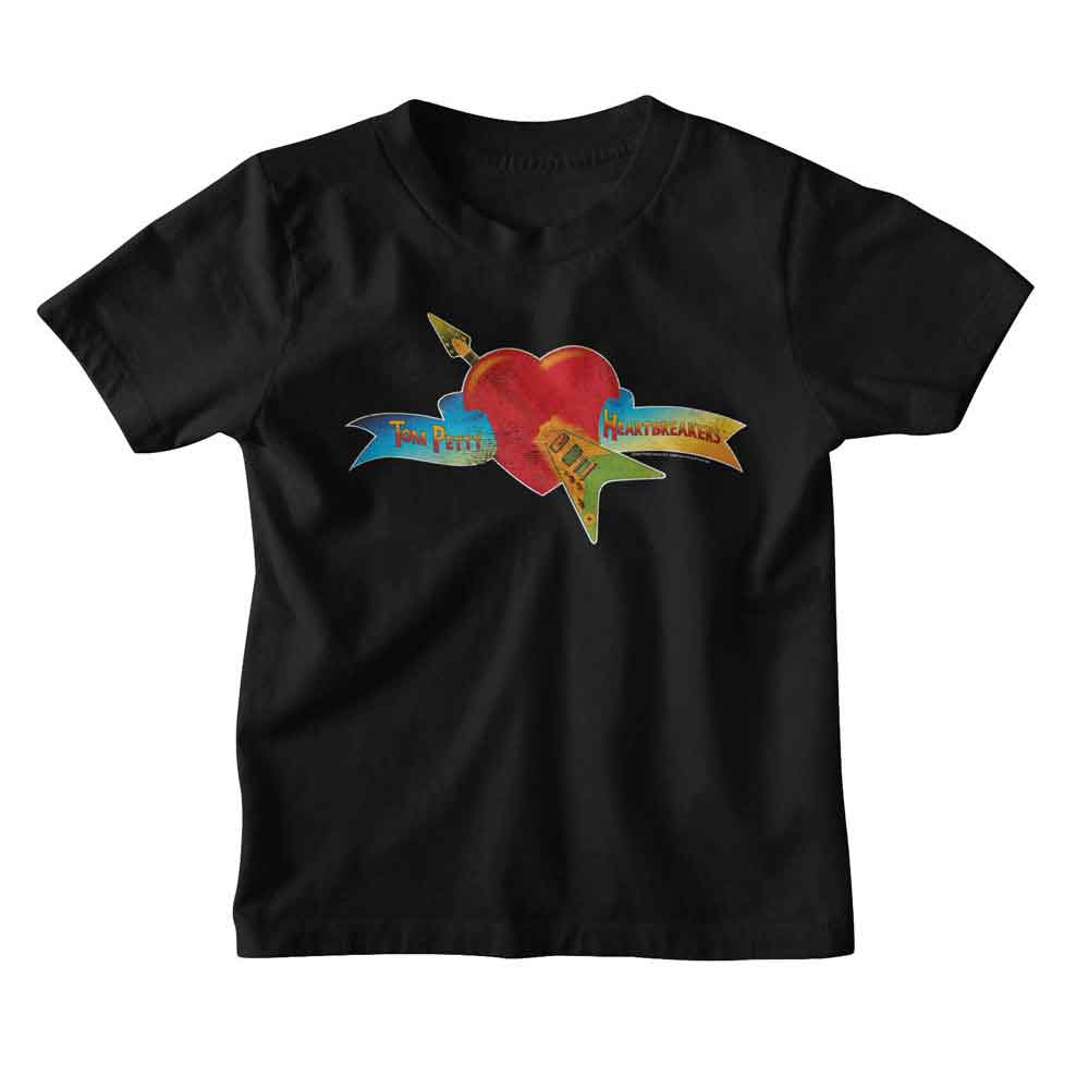 Tom Petty - Heart And Banner Youth T-Shirt