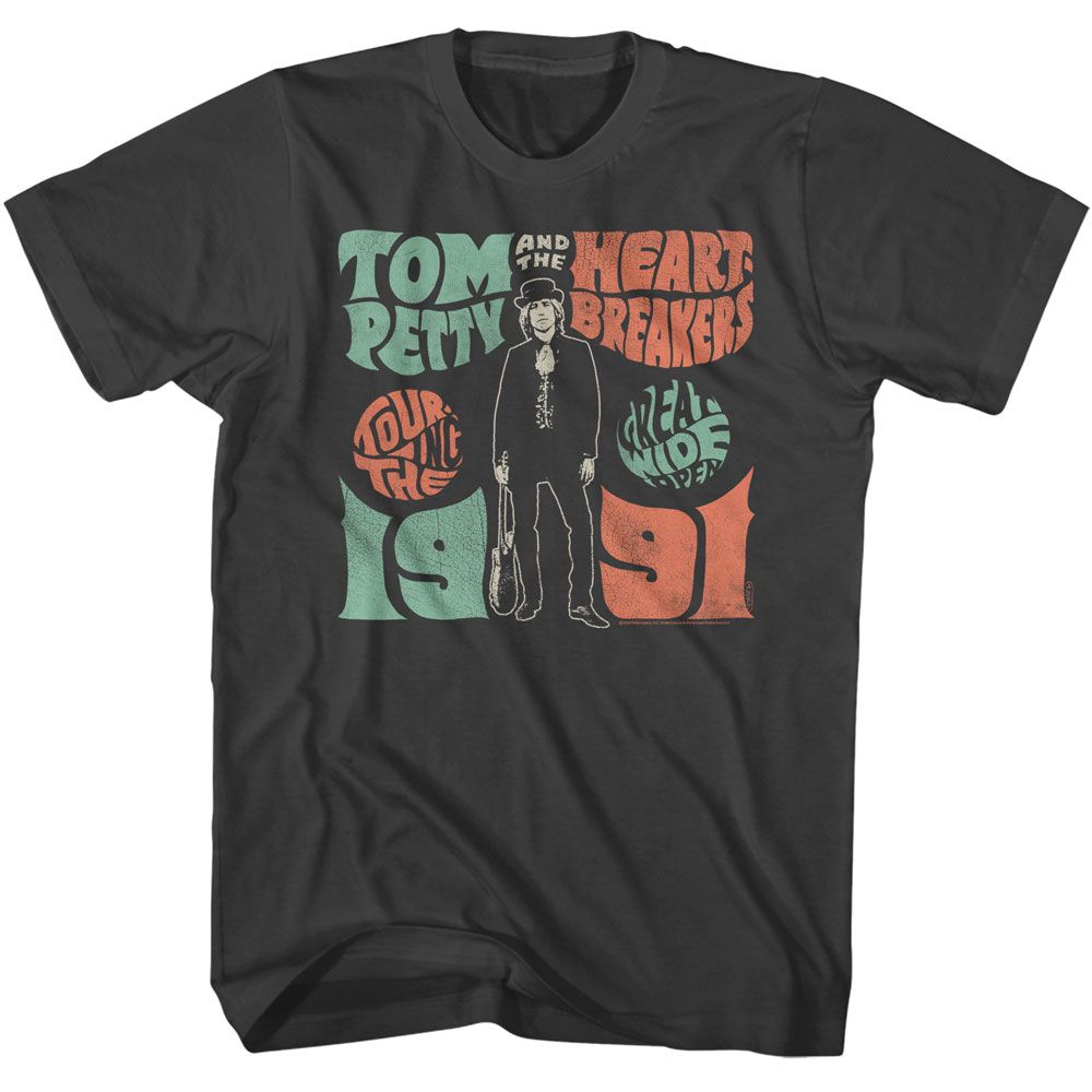TOM PETTY-TOM PETTY WIDE OPEN TOUR 1991-SMOKE ADULT S/S TSHIRT