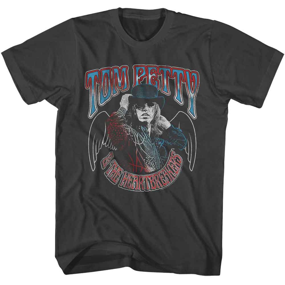 TOM PETTY-TOM PETTY AMERICANA WINGS-SMOKE ADULT S/S TSHIRT