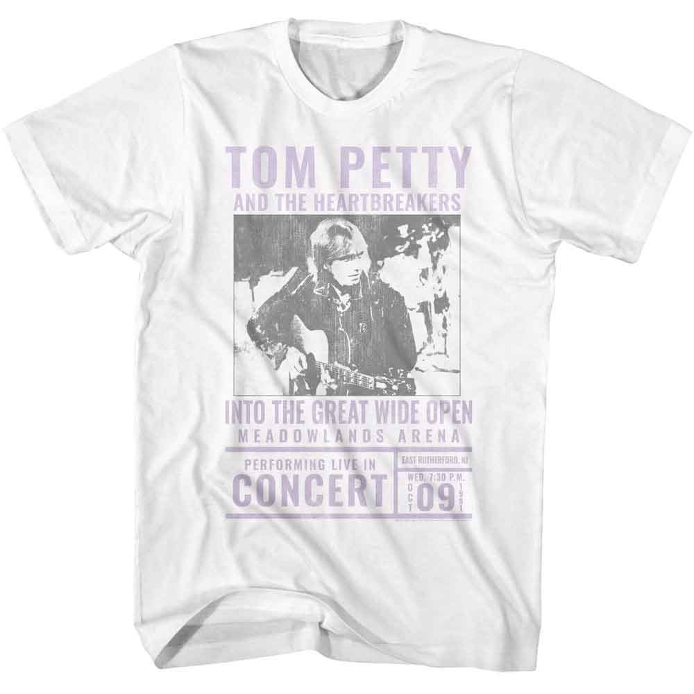 TOM PETTY-TOM PETTY INTO THE GREAT WIDE OPEN-WHITE ADULT S/S TSHIRT