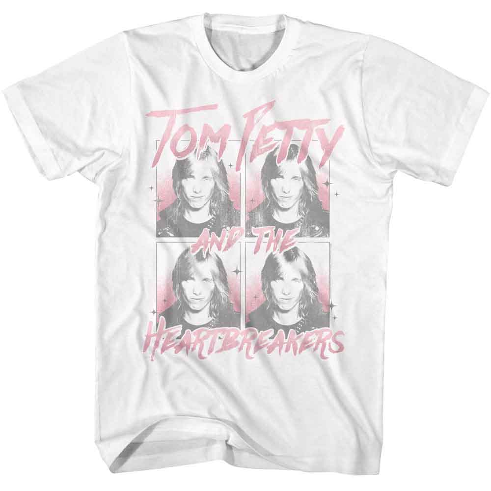 TOM PETTY-TOM PETTY FOUR IMAGES-WHITE ADULT S/S TSHIRT