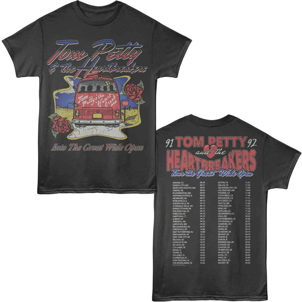 TOM PETTY-TOM PETTY GREAT WIDE OPEN TOUR F B-SMOKE ADULT S/S TSHIRT ***F&B***