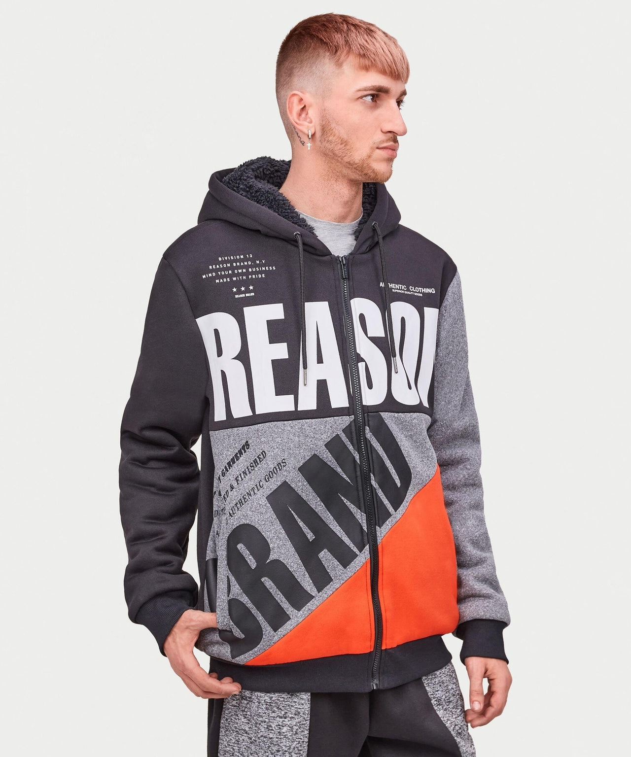 Brad ZIP Up Sherpa Hoodie