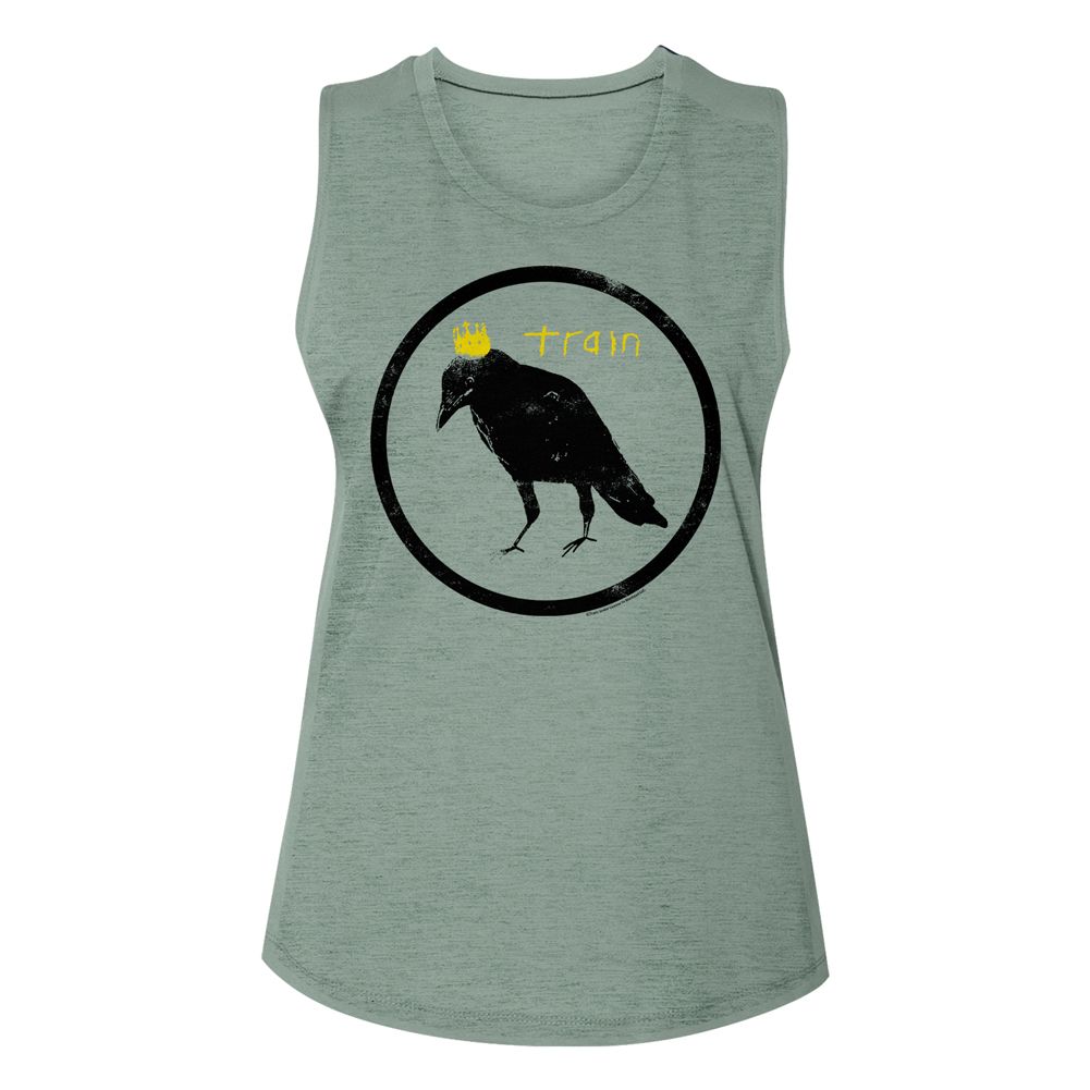 CROW AND CROWN IN CIRCLE