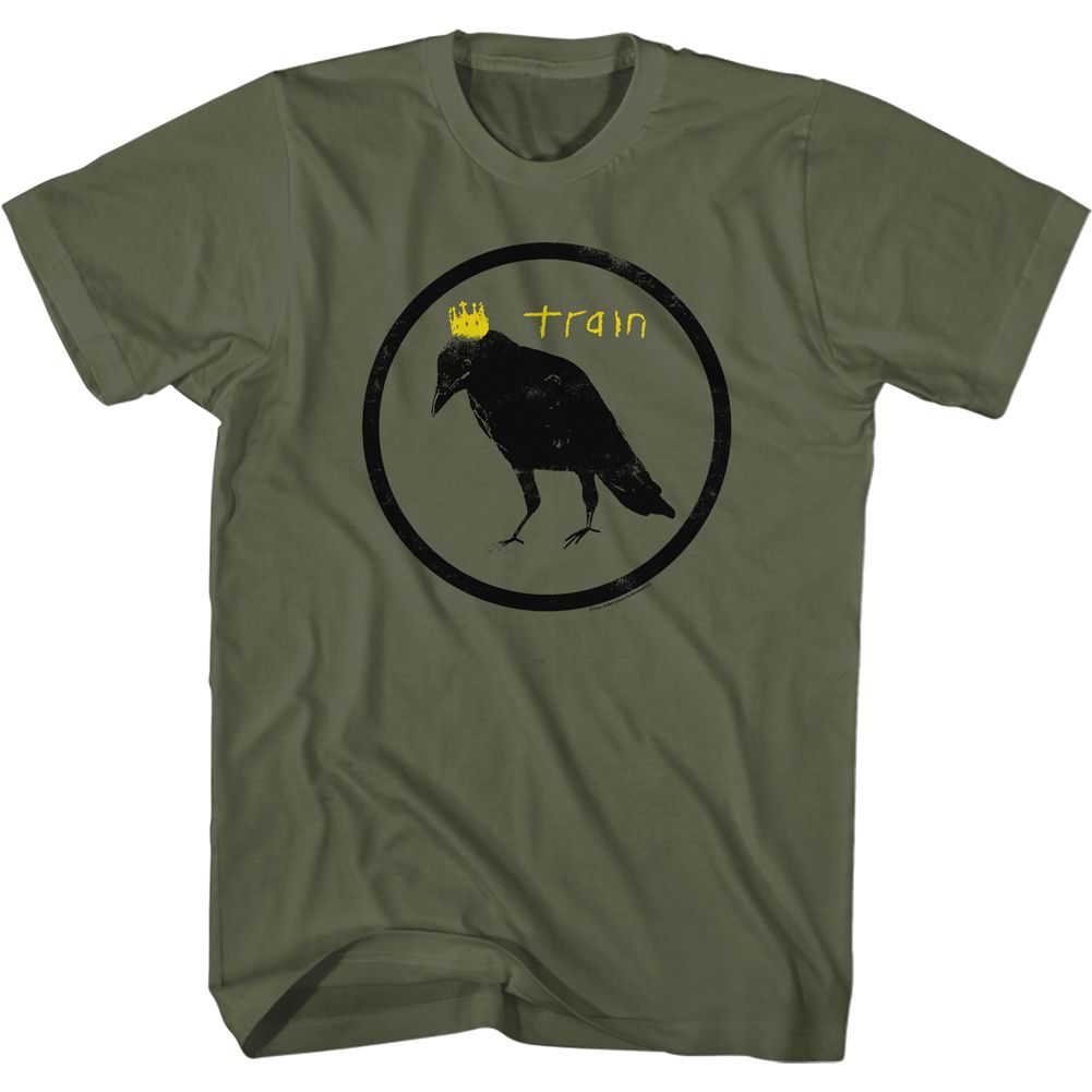 CROW AND CROWN IN CIRCLE