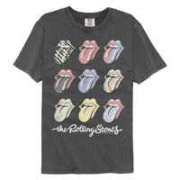 Thumbnail for ROLLING STONES-ROLLING STONES MULTI COLOR TONGUES-PEPPER COMFORT COLOR ADULT S/S TSHIRT