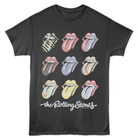 Thumbnail for ROLLING STONES-ROLLING STONES MULTI COLOR TONGUES-SMOKE ADULT S/S TSHIRT