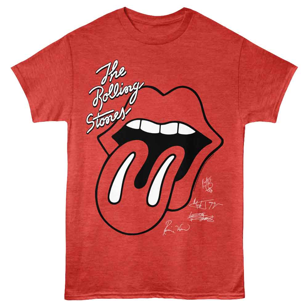 ROLLING STONES-ROLLING STONES CLASSIC STONES-RED HEATHER ADULT S/S TSHIRT