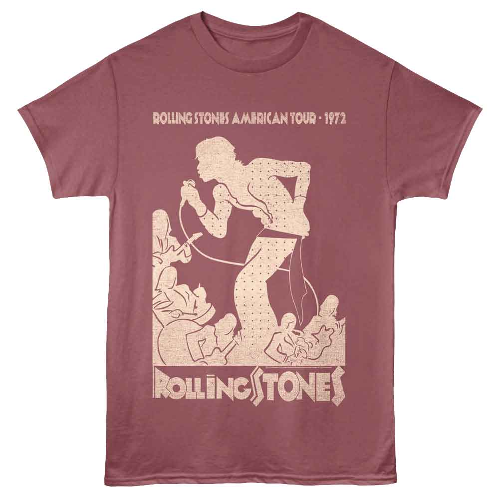 ROLLING STONES AMERICAN TOUR-ROUGE ADULT S/S TSHIRT