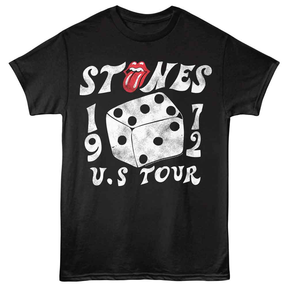 ROLLING STONES-ROLLING STONES WORLD TOUR 72-BLACK ADULT S/S TSHIRT