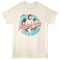 Thumbnail for ROLLING STONES-ROLLING STONES LIVE IN CONCERT 78-NATURAL ADULT S/S TSHIRT