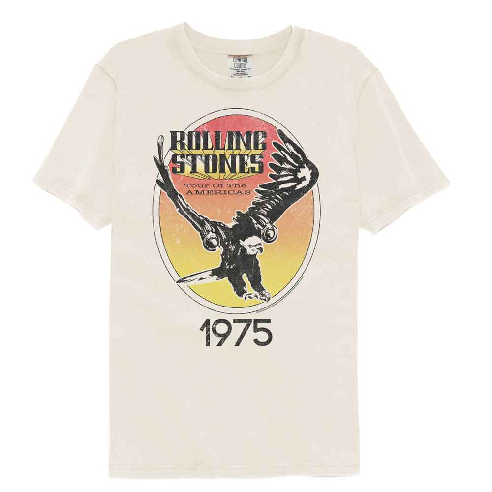 ROLLING STONES-ROLLING STONES TOUR OF THE AMERICAS-IVORY ADULT S/S COMFORT COLOR TSHIRT