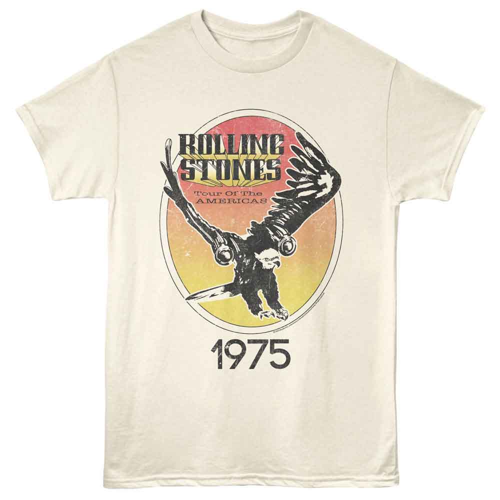 ROLLING STONES-ROLLING STONES TOUR OF THE AMERICAS-NATURAL ADULT S/S TSHIRT