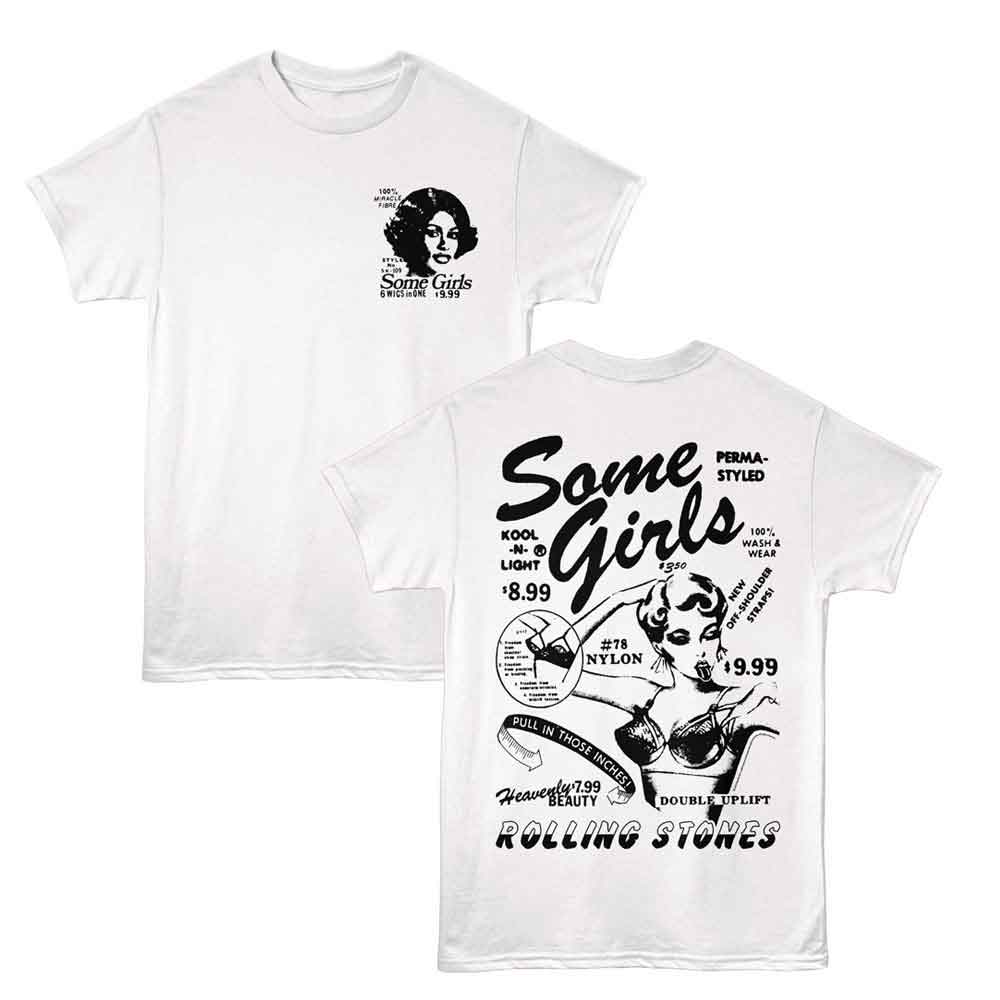 ROLLING STONES-ROLLING STONES SOME GIRLS 78 CATALOG-WHITE ADULT S/S TSHIRT